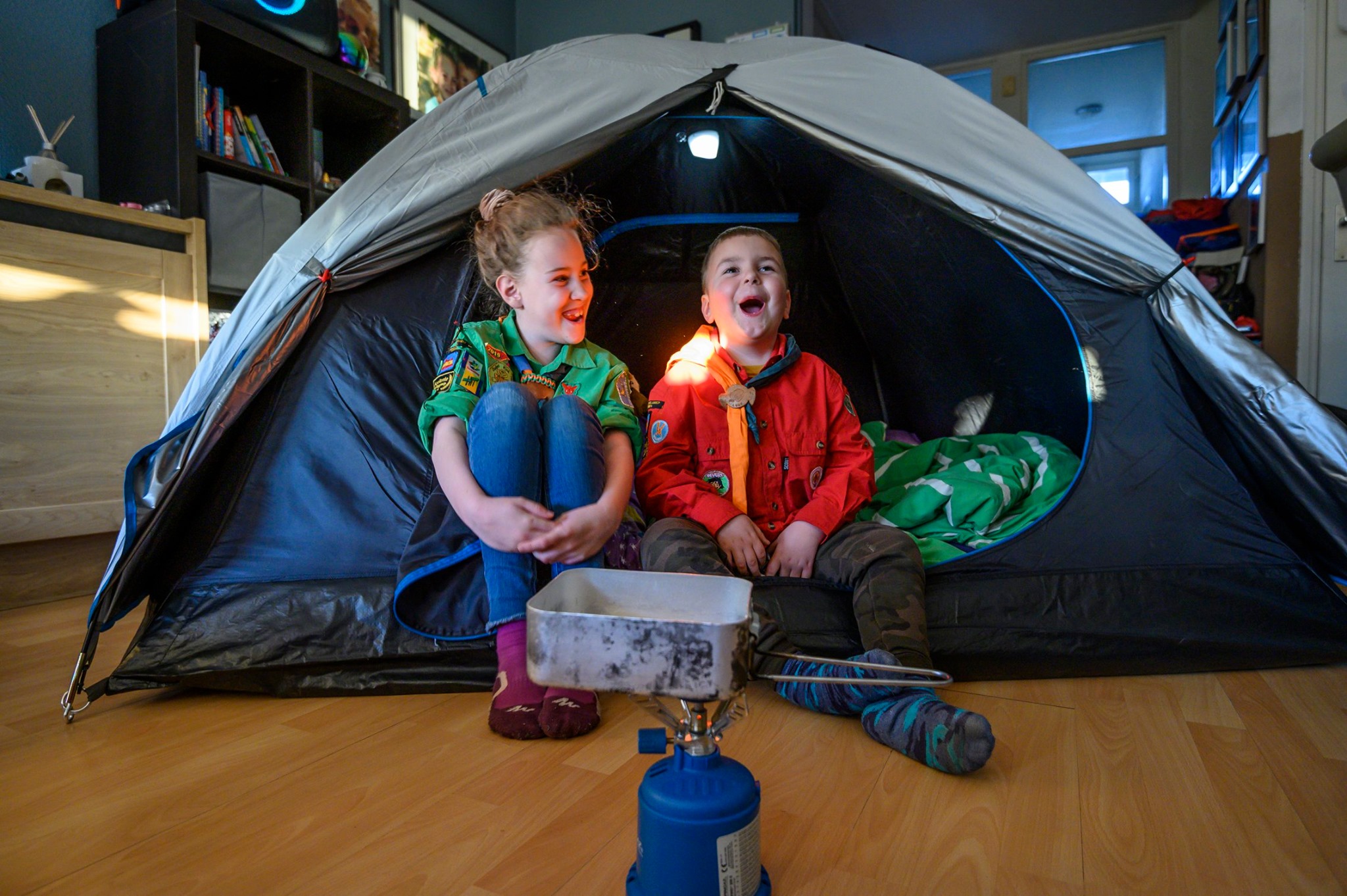 Heel Scouting Schiedam, en dus ook de Scouting Tono-groep, organiseert online thuisopkomsten