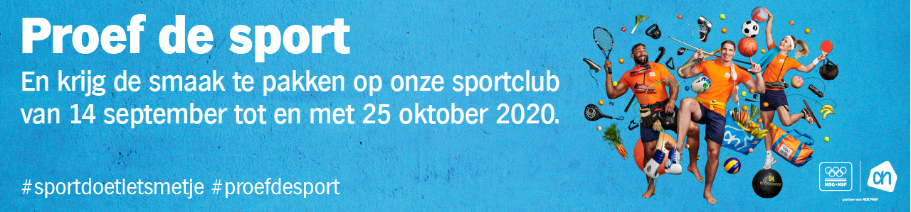 De Scouting Tono-groep doet mee aan de AH spaaractie "Proef de Sport