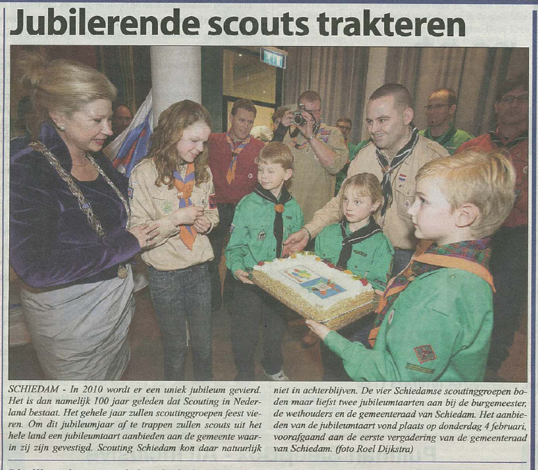 De Echo, editie Schiedam, 10 februari 2010, voorpagina