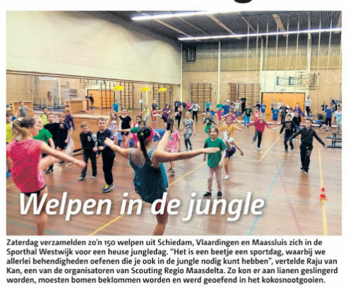 Op pagina 20 van de  Groot Vlaardingen van 10 februari 2016 een leuke foto met onderschrift. Foto: Richard Spruit