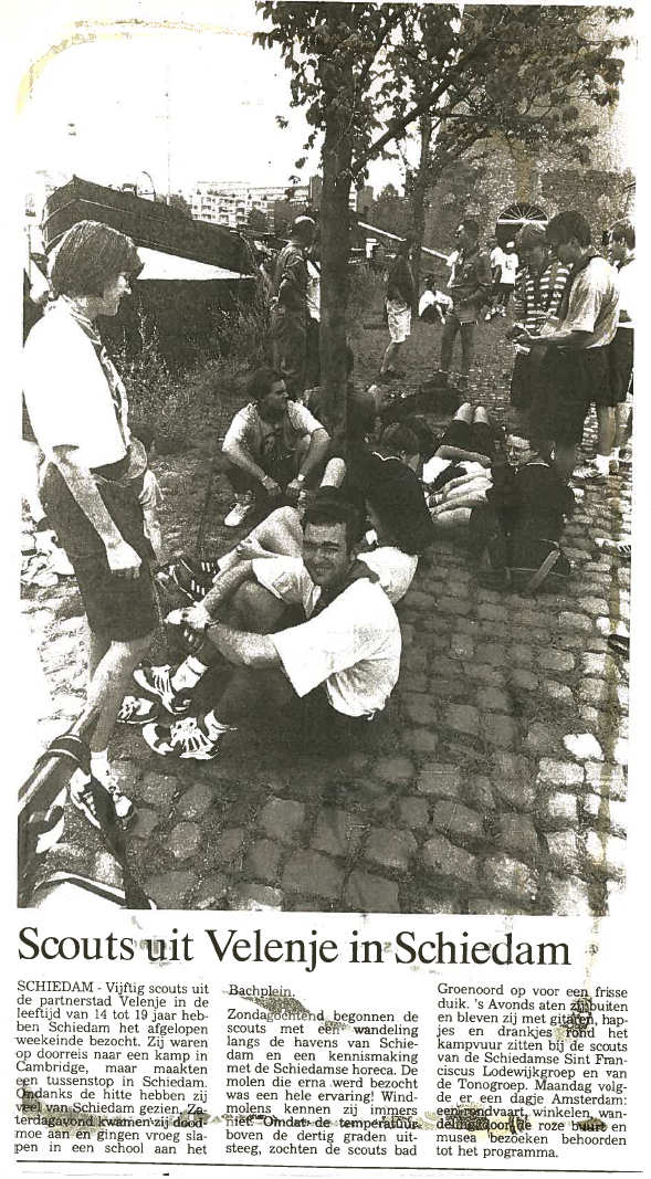 Het Nieuwe Stadsblad plaatste op 5 augustus 1994 dit artikel op de voorpagina