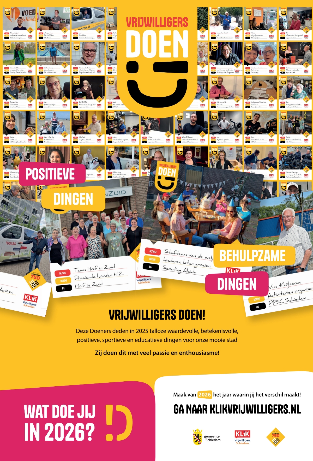 In het Nieuwsblad Schiedam van 18 december 2025 de vrijwilligers van de welpenleiding van Scouting Aleida Schiedam